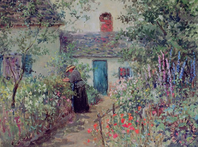 The Flower Garden painting - Abbott Fuller Graves The Flower Garden Art Print
