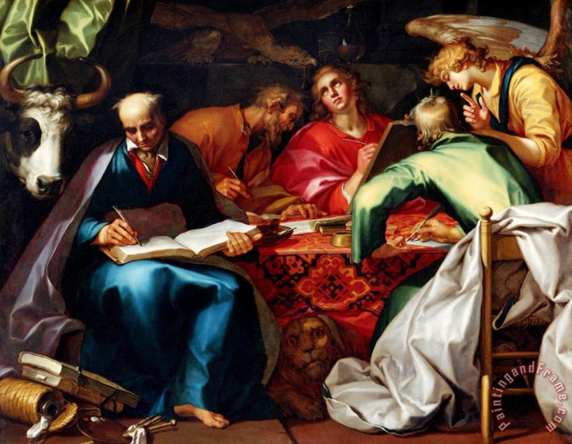 The Four Evangelists painting - Abraham Bloemaert The Four Evangelists Art Print