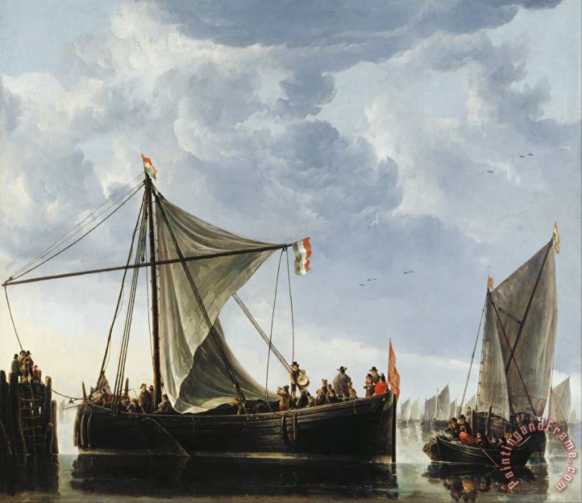The Passage Boat painting - Aelbert Cuyp The Passage Boat Art Print