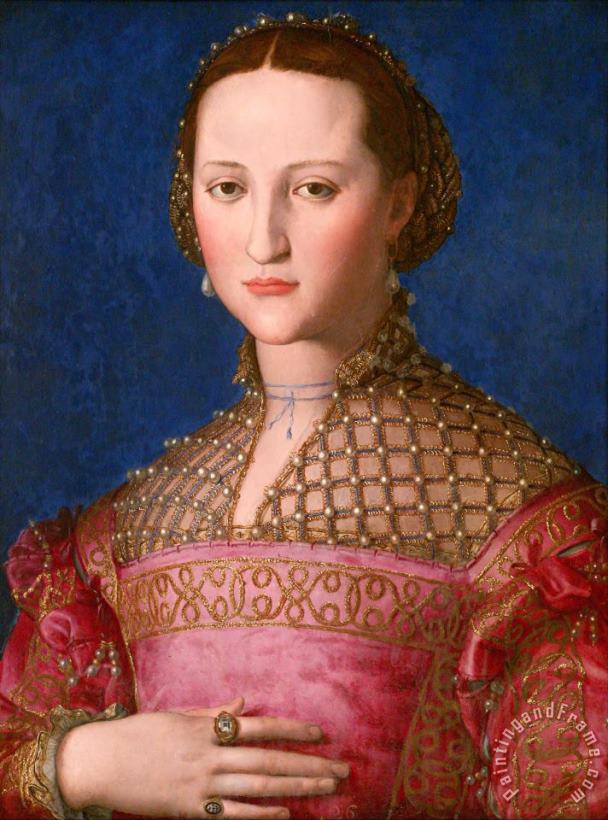 Eleonora Da Toledo (1519 74) painting - Agnolo Bronzino Eleonora Da Toledo (1519 74) Art Print
