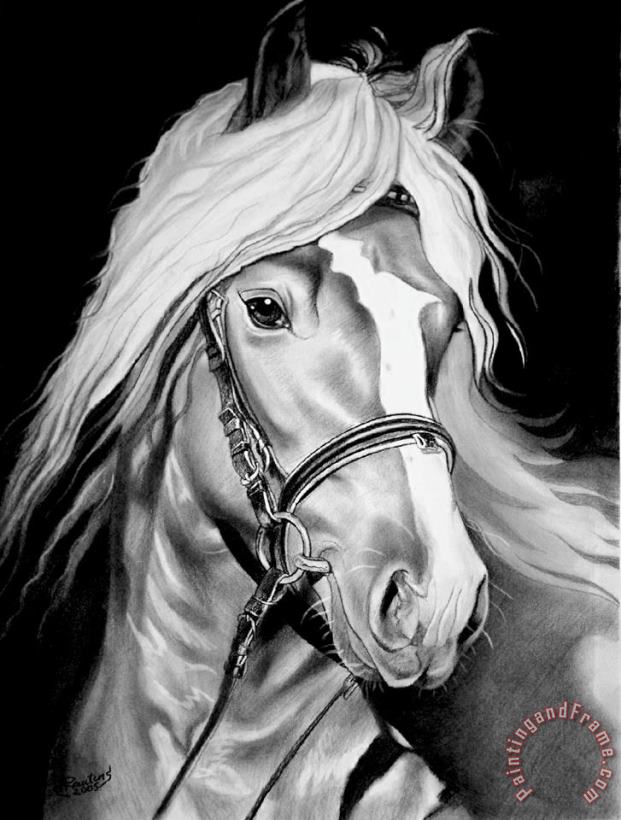 Horse painting - Agris Rautins Horse Art Print
