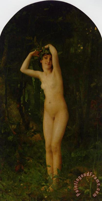 Nude in Forest painting - Aime Nicolas Morot Nude in Forest Art Print