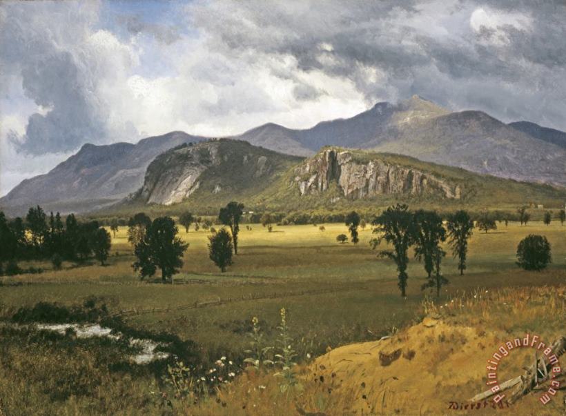 Moat Mountain, Intervale, New Hampshire painting - Albert Bierstadt Moat Mountain, Intervale, New Hampshire Art Print