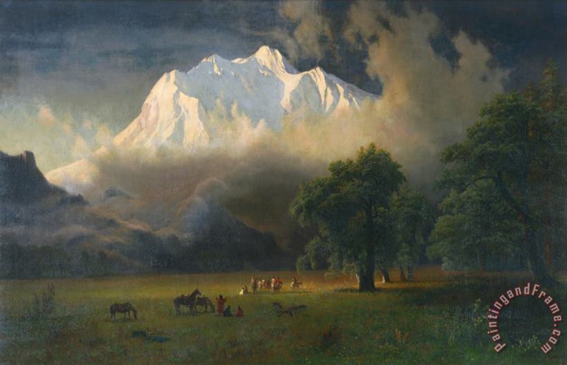 Albert Bierstadt Mount Adams, Washington Art Painting