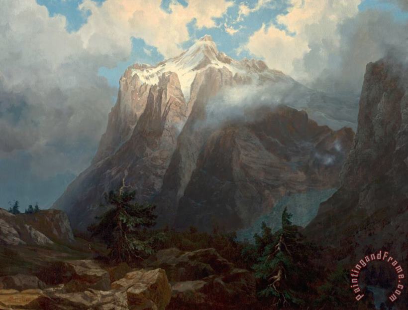 Albert Bierstadt Mount Brewer From King's River Canyon, California, 1872 Art Painting