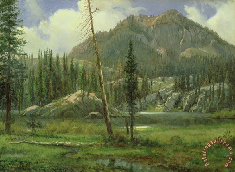 Albert Bierstadt Sierra Nevada Mountains Art Print