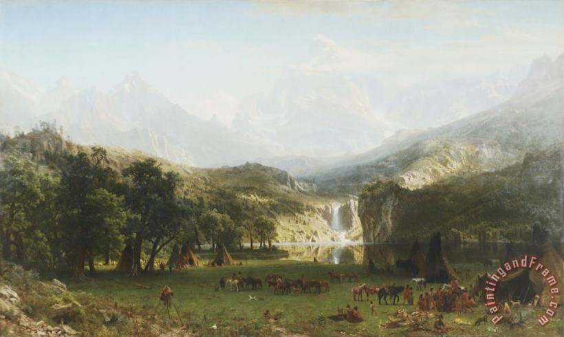 Albert Bierstadt The Rocky Mountains, Lander's Peak Art Painting