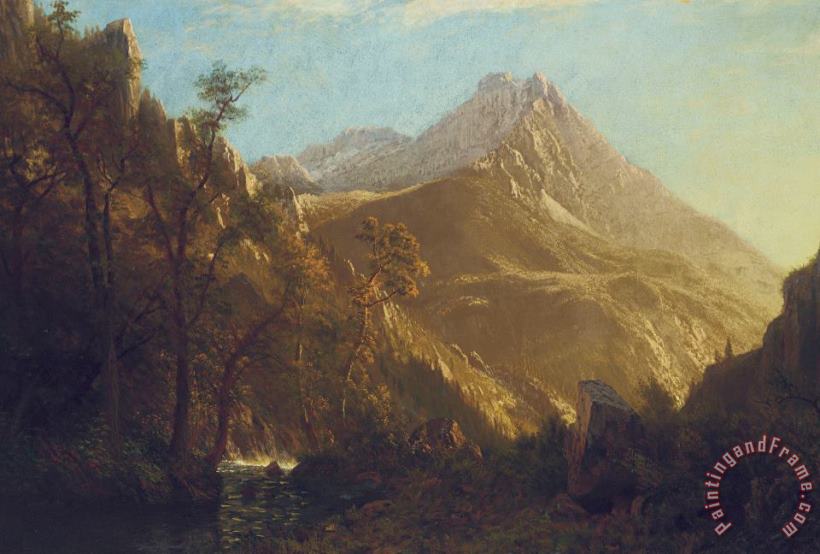 Albert Bierstadt Wasatch Mountains Art Painting
