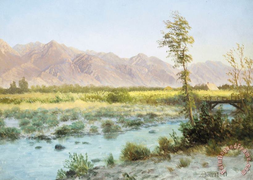 Albert Bierstadt Western Landscape Art Print