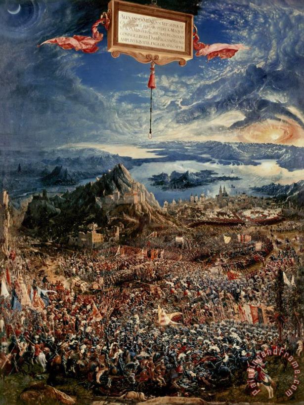 Albrecht Altdorfer The Battle of Issus Art Painting