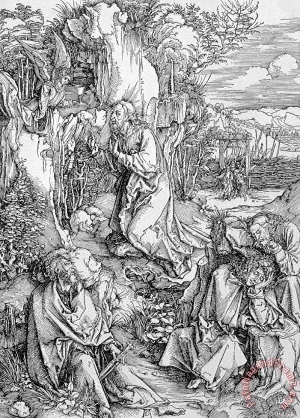 Albrecht Duerer Agony In The Garden From The 'great Passion' Series Art Painting