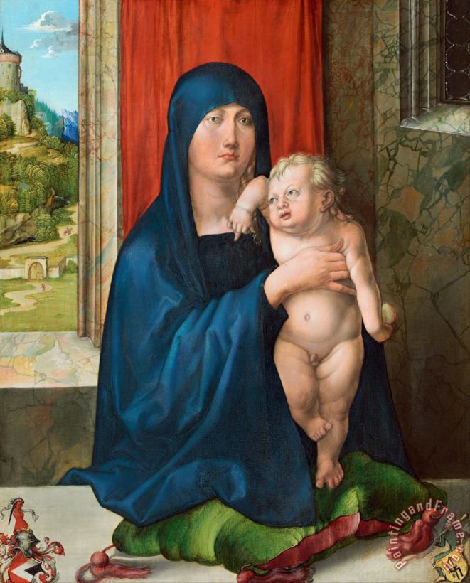 Madonna And Child (obverse) painting - Albrecht Durer Madonna And Child (obverse) Art Print