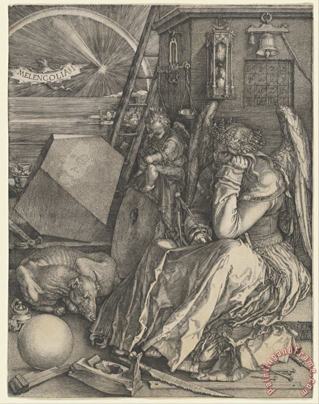 Albrecht Durer Melancholia I Art Print