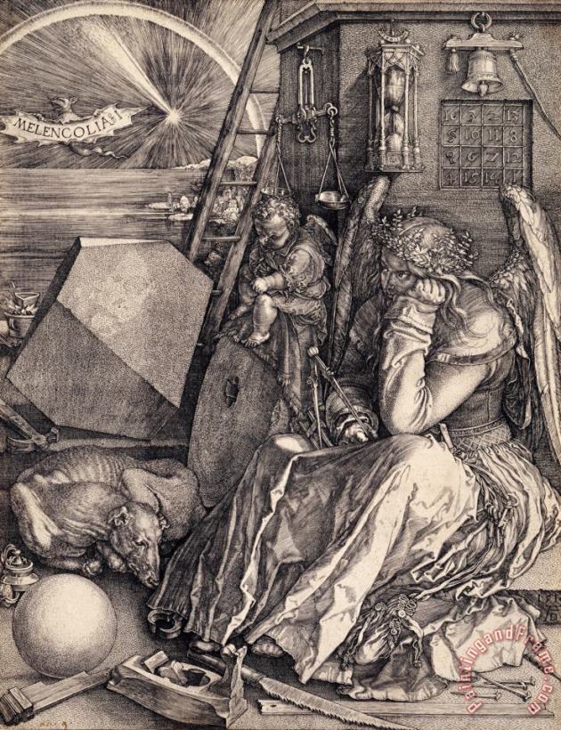 Albrecht Durer Melancolia I Art Print