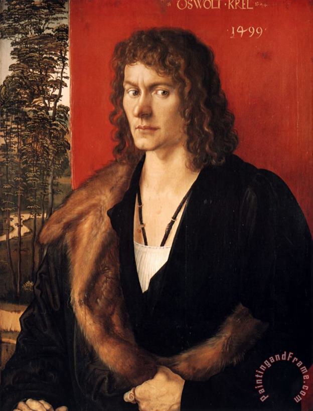 Albrecht Durer Portrait of Oswald Krel Art Painting
