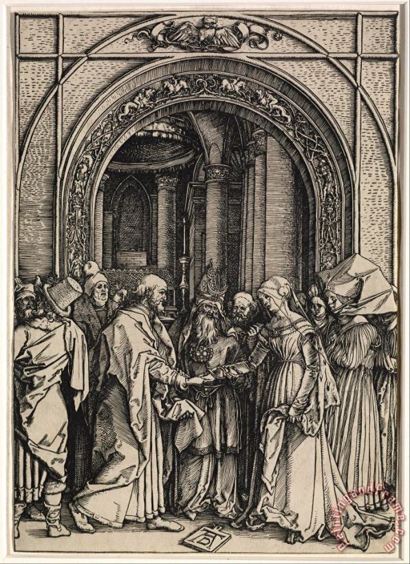 Albrecht Durer The Betrothal of The Virgin Art Print