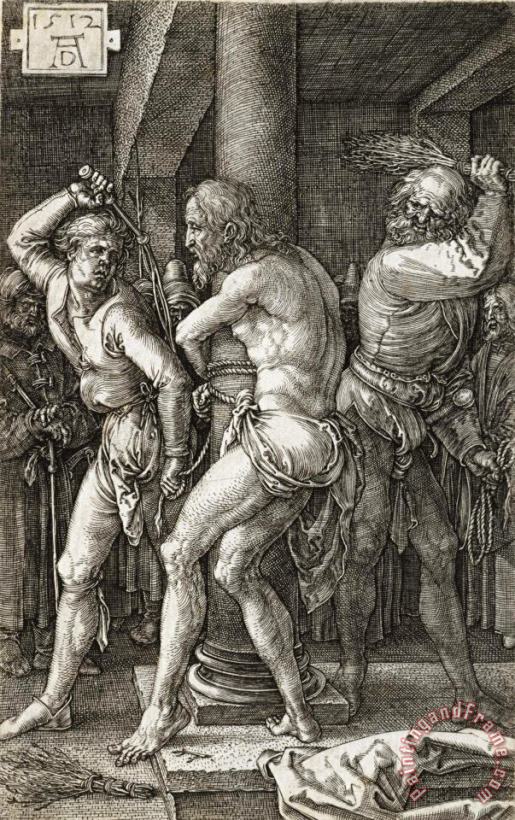 The Flagellation painting - Albrecht Durer The Flagellation Art Print