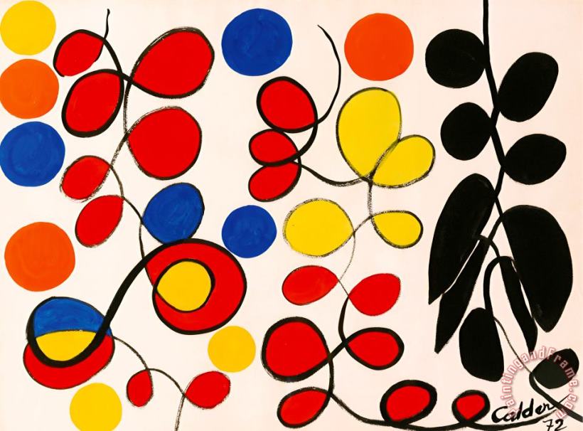 Untitled painting - Alexander Calder Untitled Art Print