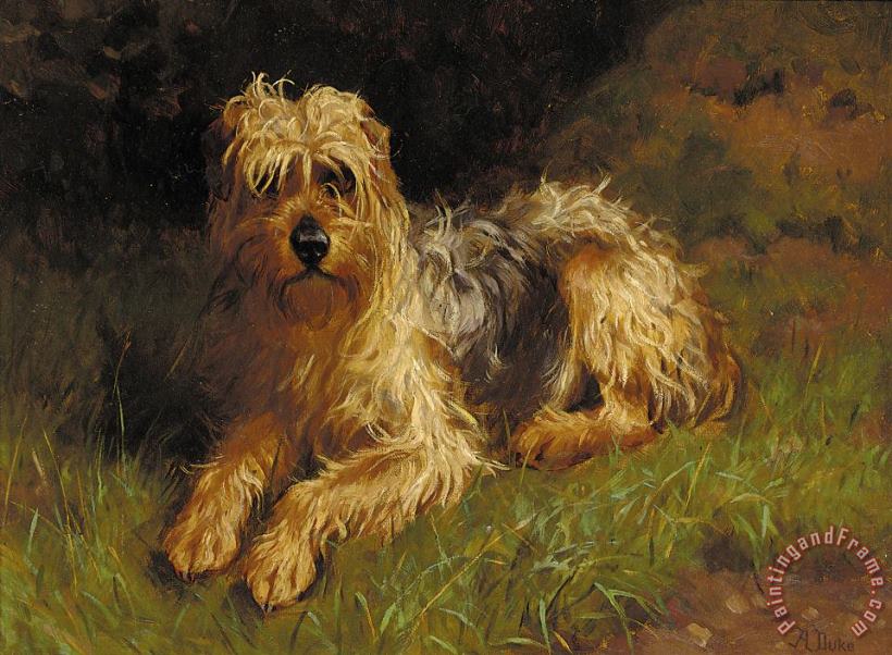 Alfred Duke Soft Coated Wheaten Terrier Art Painting