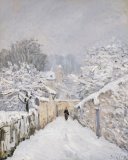 Alfred Sisley - Snow at Louveciennes painting