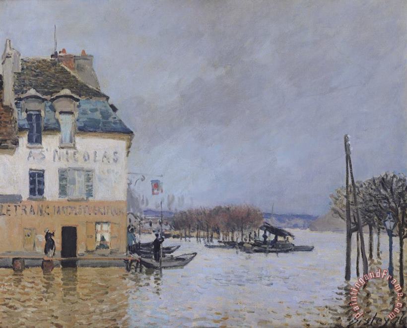 Alfred Sisley The Flood at Port Marly Art Painting