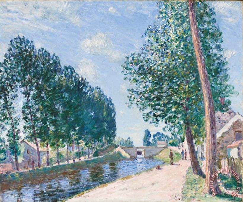 Alfred Sisley The Loing Canal at Moiret Art Print