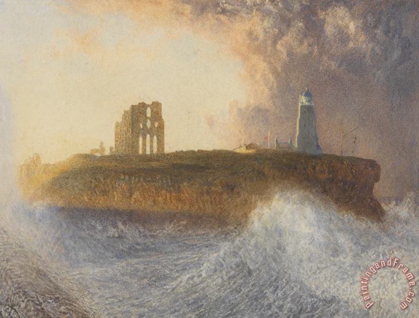 Alfred William Hunt Tynemouth Pier Art Painting