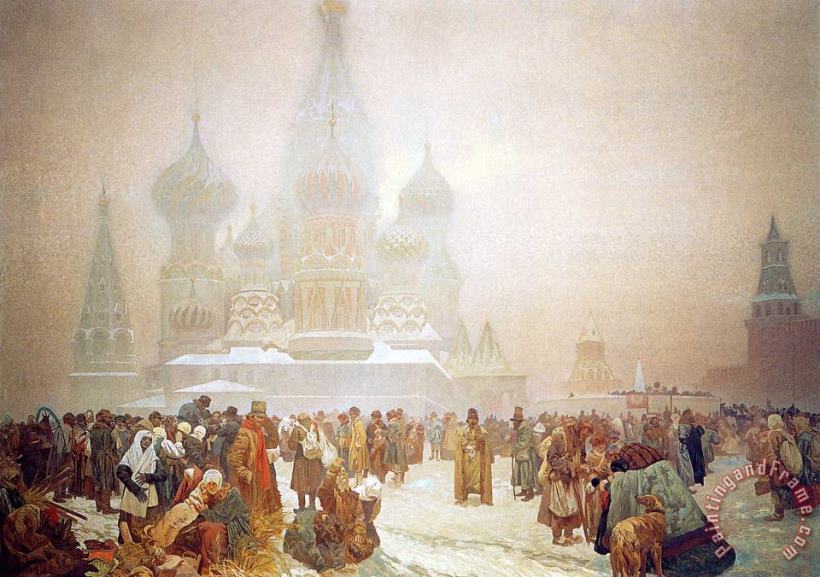 Alphonse Marie Mucha The Abolition of Serfdom in Russia 1914 Art Painting