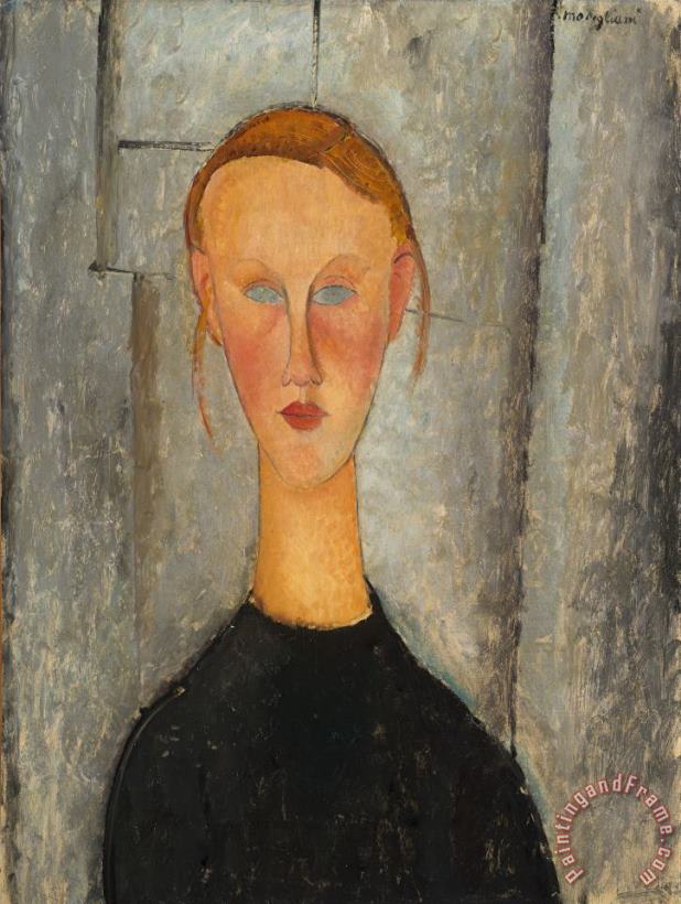 Amedeo Modigliani Girl with Blue Eyes Art Print