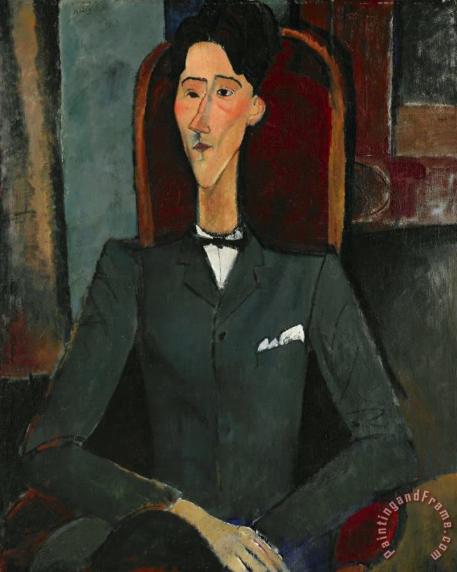 Jean Cocteau painting - Amedeo Modigliani Jean Cocteau Art Print
