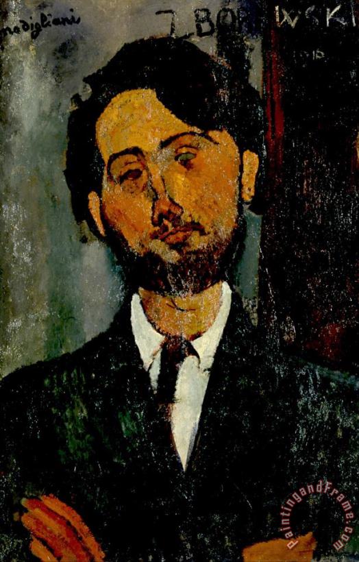 Portrait of Leopold Zborowski painting - Amedeo Modigliani Portrait of Leopold Zborowski Art Print