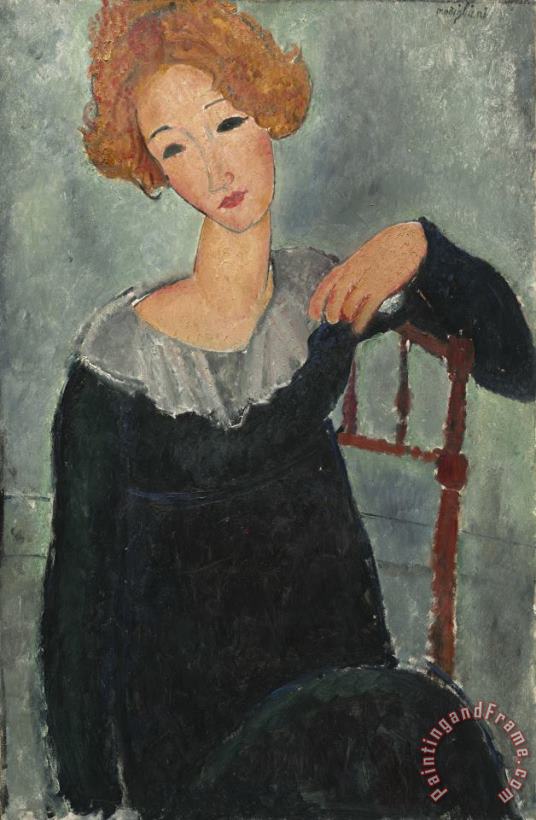 Amedeo Modigliani Woman with Red Hair Art Print