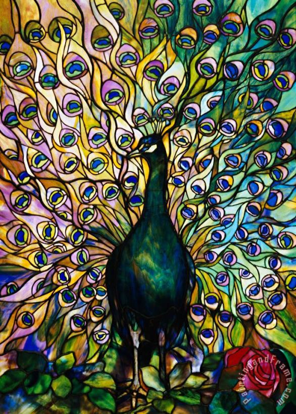 American School Peacock Art Painting