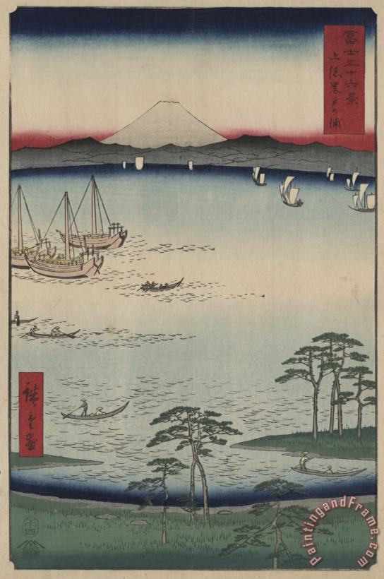 Ando Hiroshige Kuroto No Ura in Kazusa Province Art Print