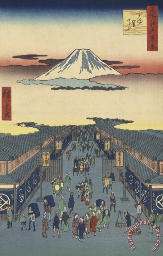 Ando Hiroshige Suruga Cho Art Painting