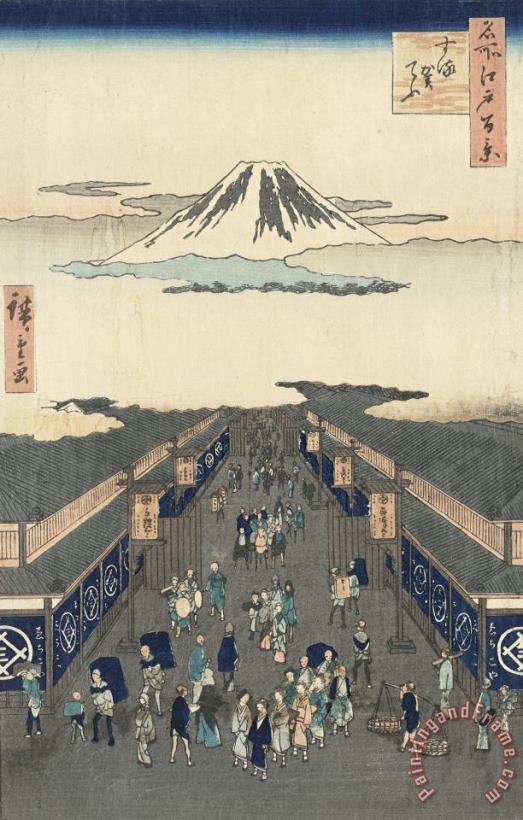 Ando Hiroshige Surugacho Art Painting