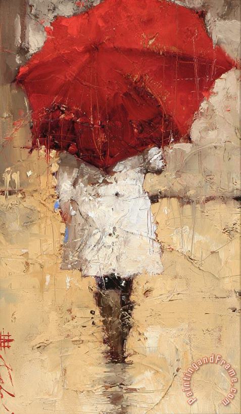 Into The Rain painting - Andre Kohn Into The Rain Art Print