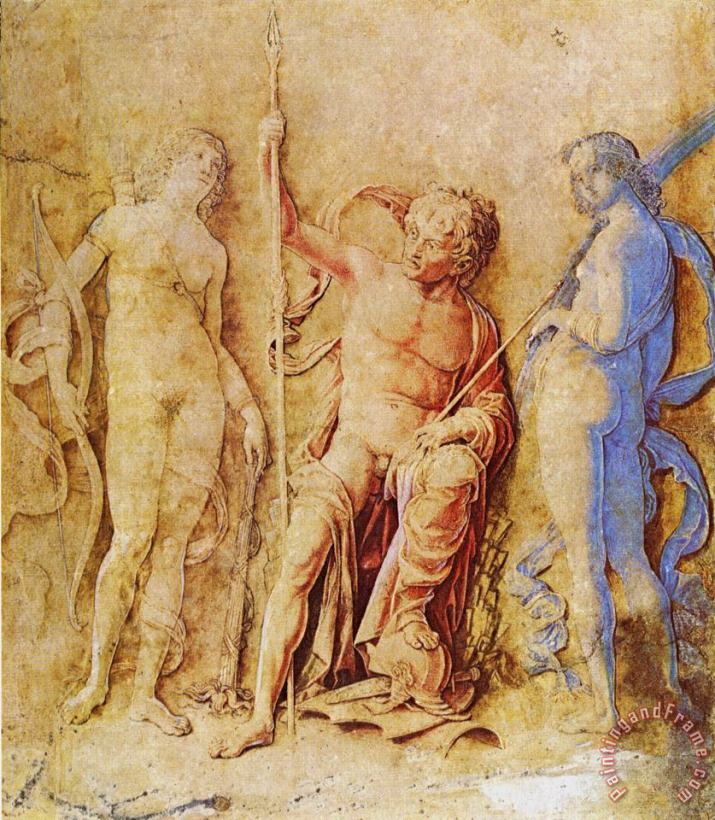Mars, Venus, And Diana painting - Andrea Mantegna Mars, Venus, And Diana Art Print