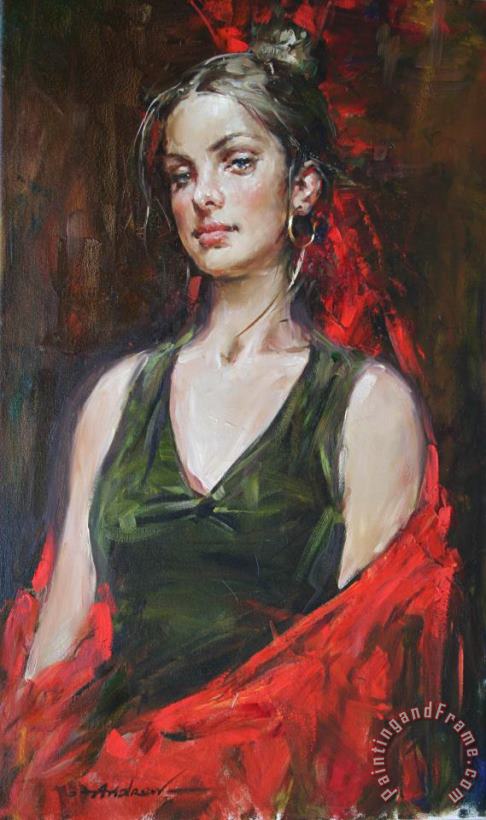 Paulina painting - Andrew Atroshenko Paulina Art Print