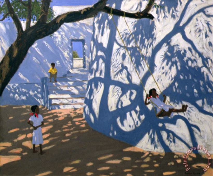 Andrew Macara Girl on a Swing India Art Painting