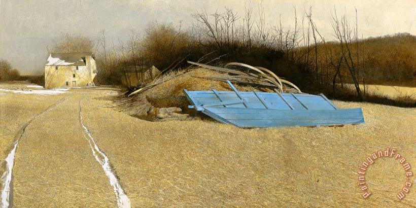 andrew wyeth Flood Plain 1986 Art Painting