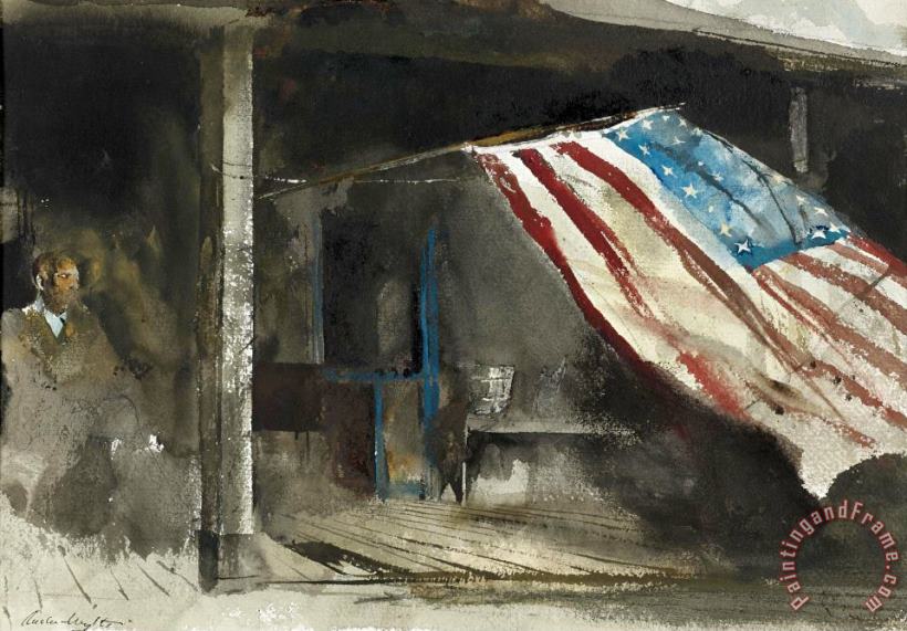 Independence Day 1961 painting - andrew wyeth Independence Day 1961 Art Print