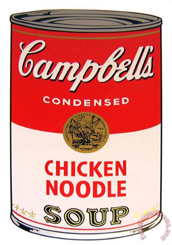 Andy Warhol Campbell S Soup Chicken Noodle Art Print