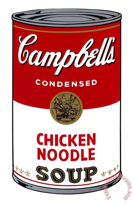 Campbell S Soup I Chicken Noodle C 1968 painting - Andy Warhol Campbell S Soup I Chicken Noodle C 1968 Art Print