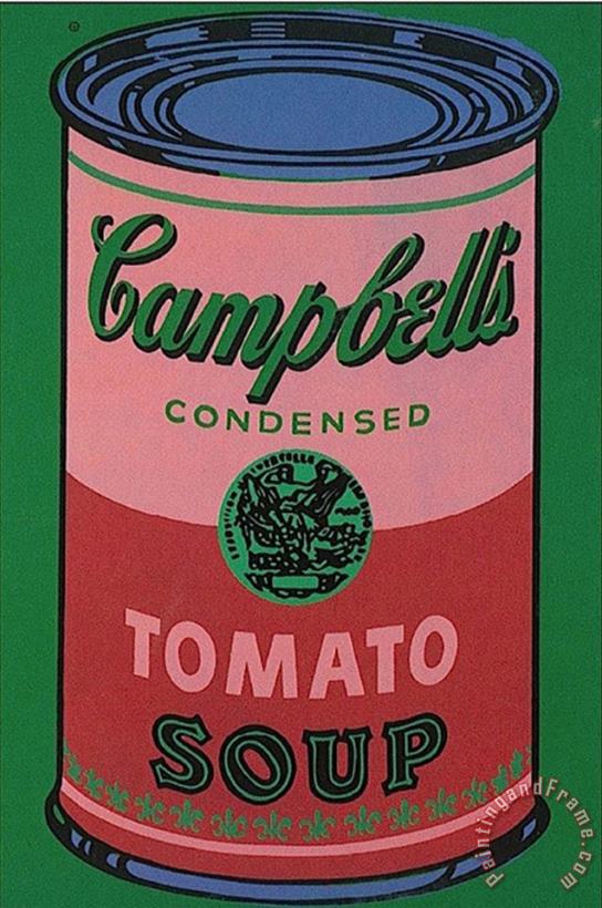 Andy Warhol Colored Campbell S Soup Can C 1965 Red Green Art Print