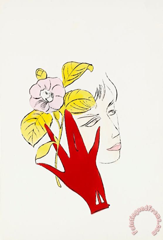 Female Head painting - Andy Warhol Female Head Art Print