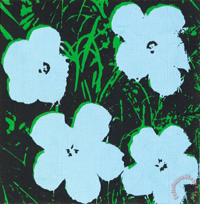 Andy Warhol Flowers Art Painting