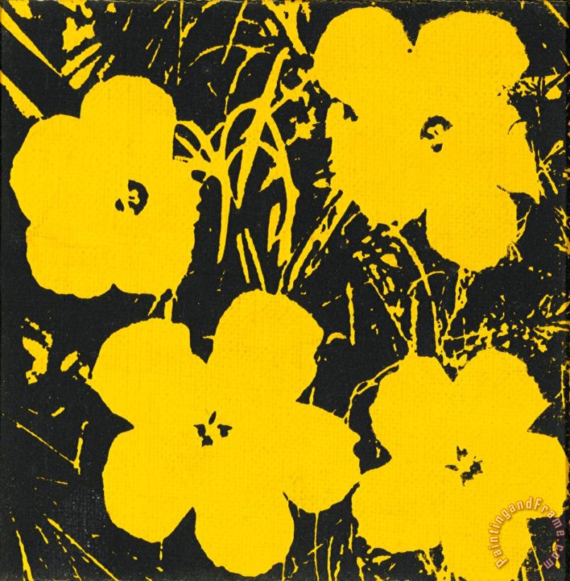 Andy Warhol Flowers 1964 Art Painting