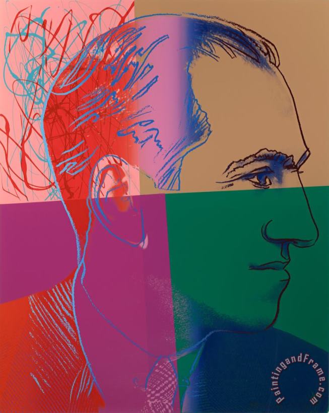 George Gershwin (from The Ten Portraits of Jews of The Twentieth Century), 1980 painting - Andy Warhol George Gershwin (from The Ten Portraits of Jews of The Twentieth Century), 1980 Art Print