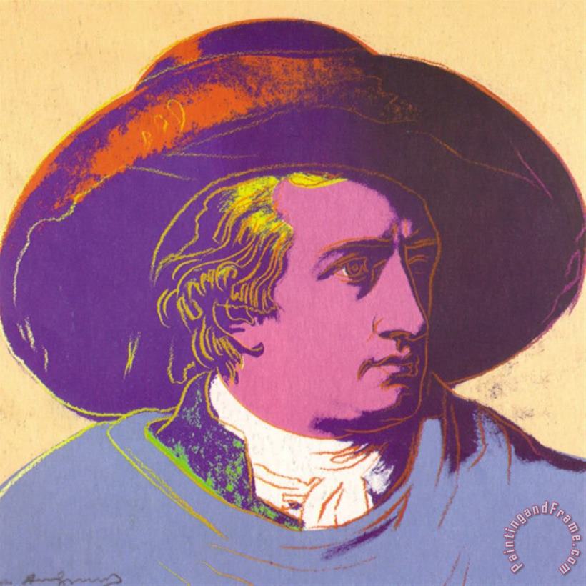 Goethe Red And Black painting - Andy Warhol Goethe Red And Black Art Print